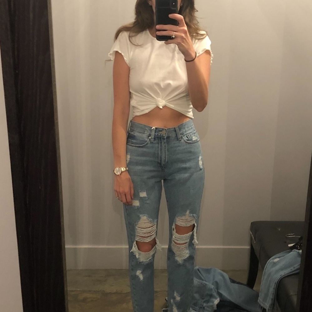 Wild Honey | White Knot Top | Small